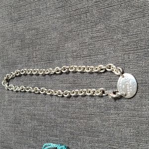 Tiffany and Company Oval Tag Necklace